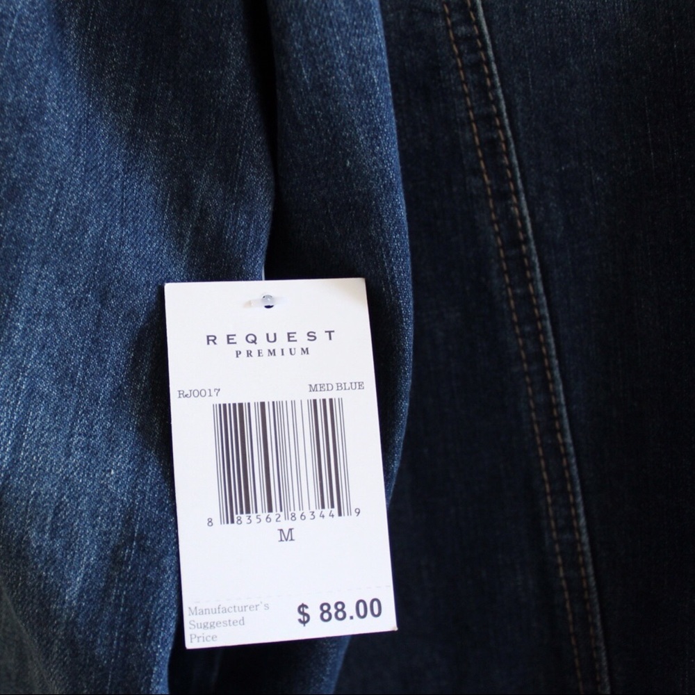 Request Faded Premium Denim Jacket M - Picture 9 of 9